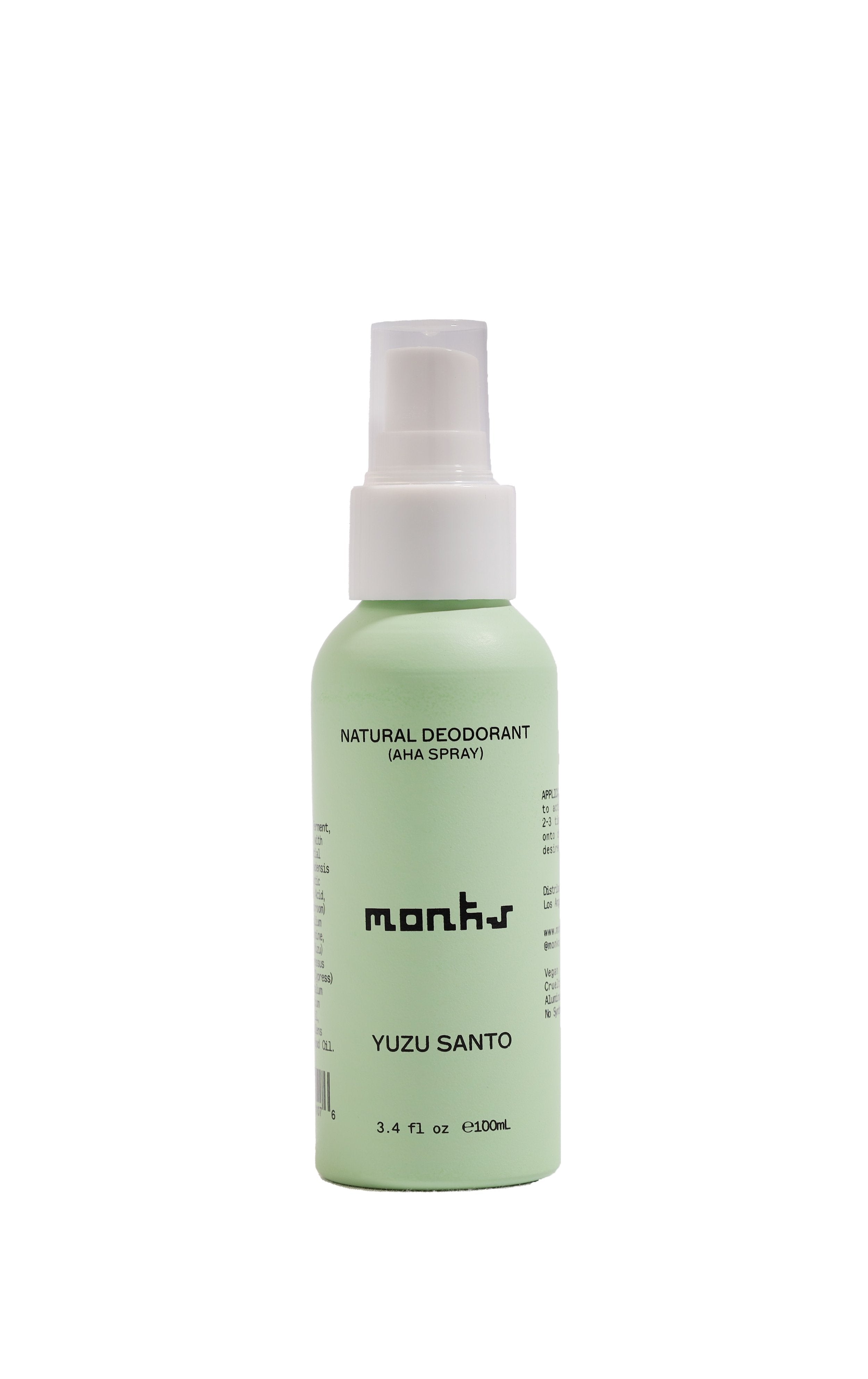 Monks - Yuzu Santo (Natural Deodorant Spray) - 3.4 fl oz