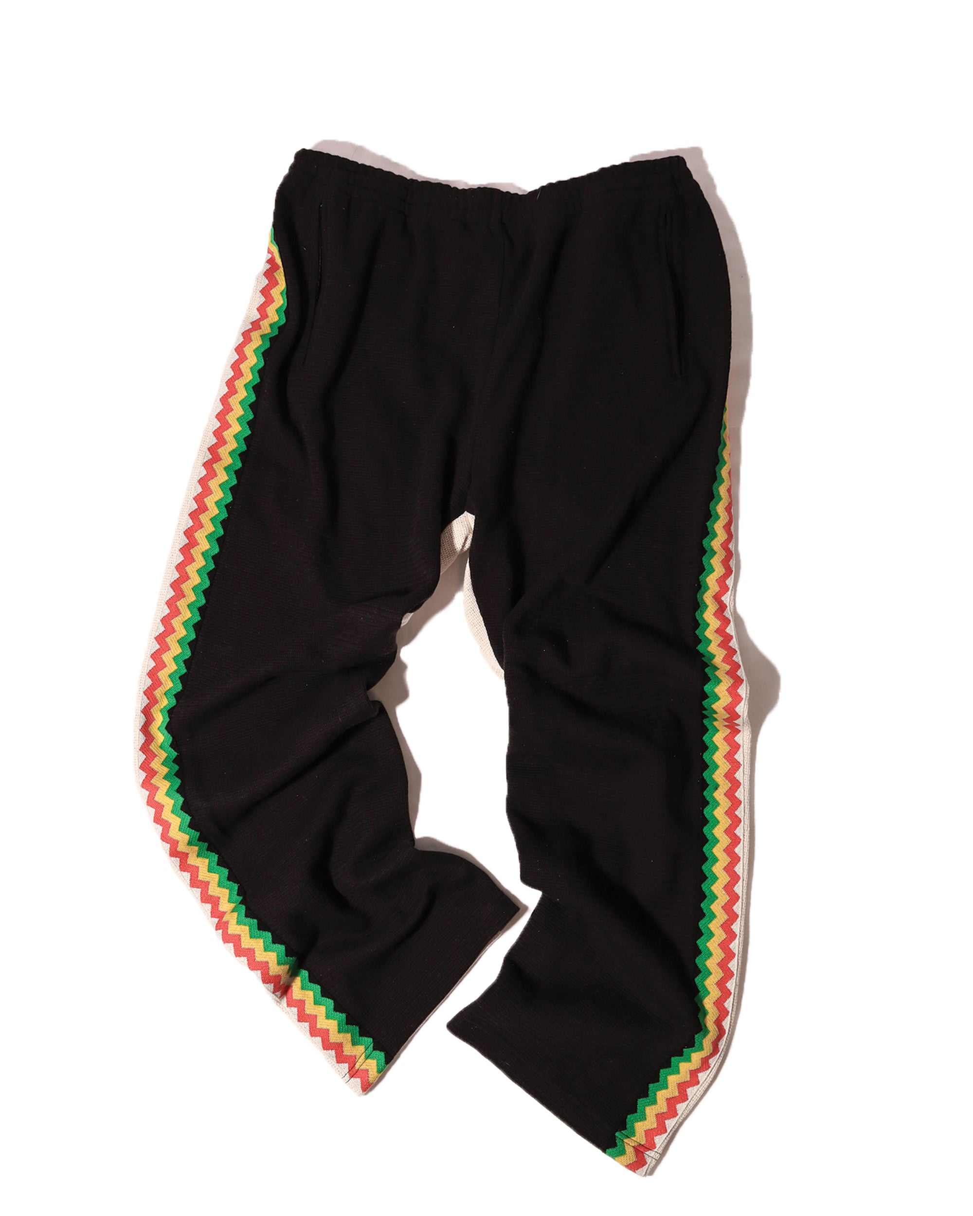 Crochet Tracksuit Pants - 50/50 - Black / Natural
