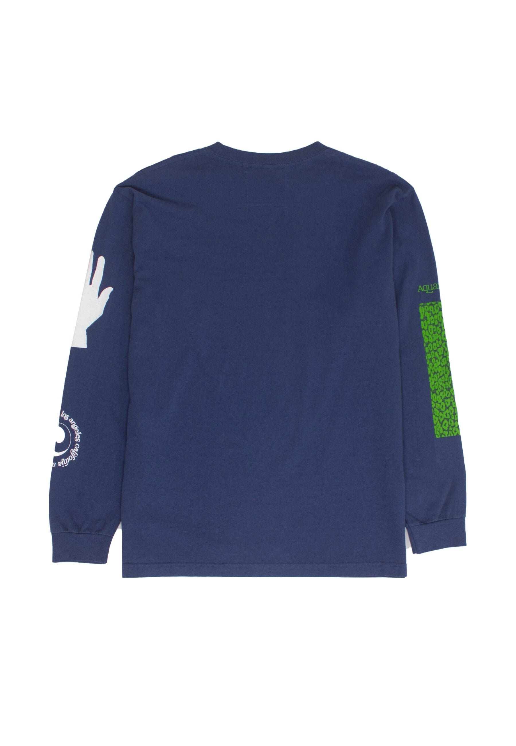 Aquarian Collage L/S Tee - Washed Navy-Mister Green-Mister Green