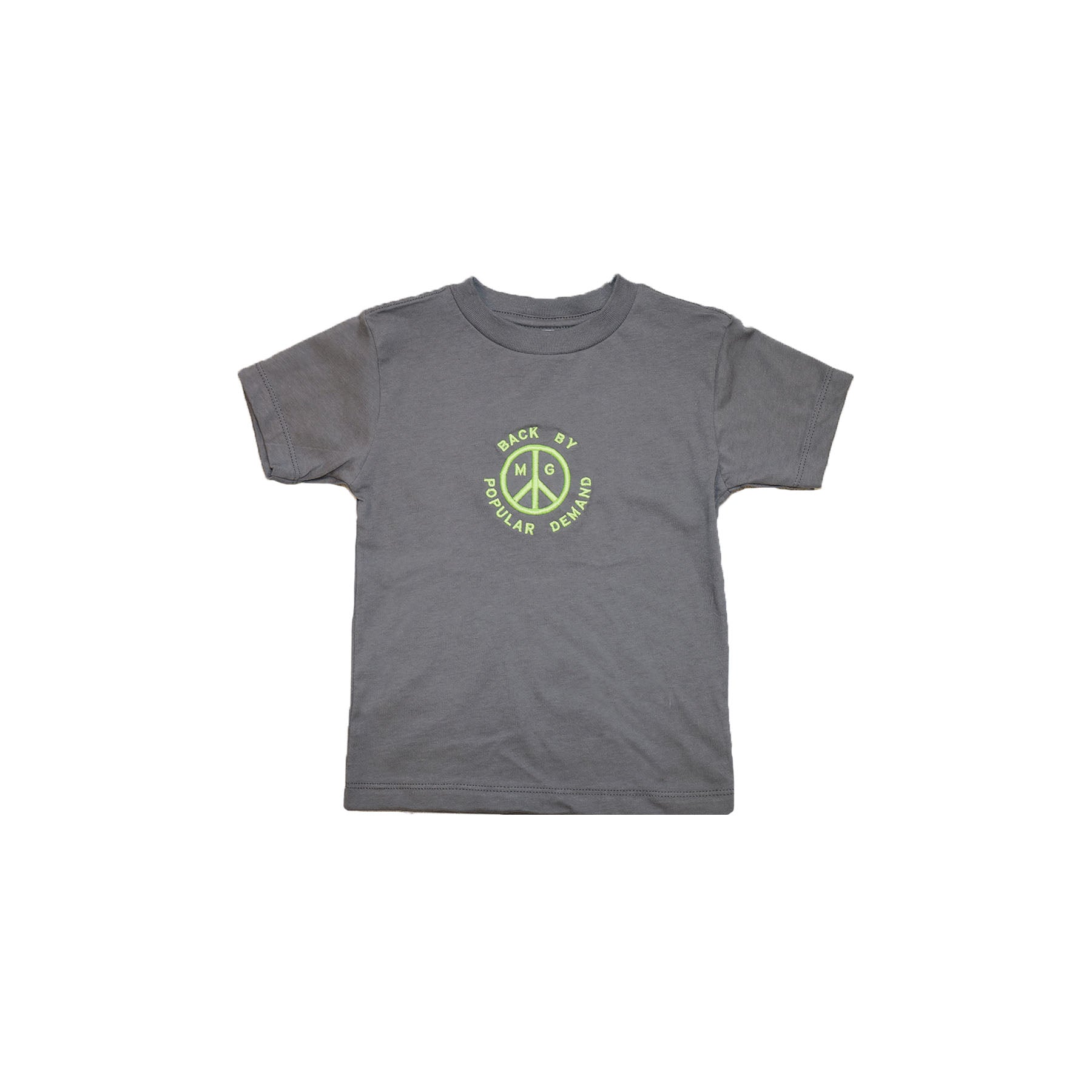 Back by Popular Demand Toddler Tee - Washed Grey-Mister Green-Mister Green