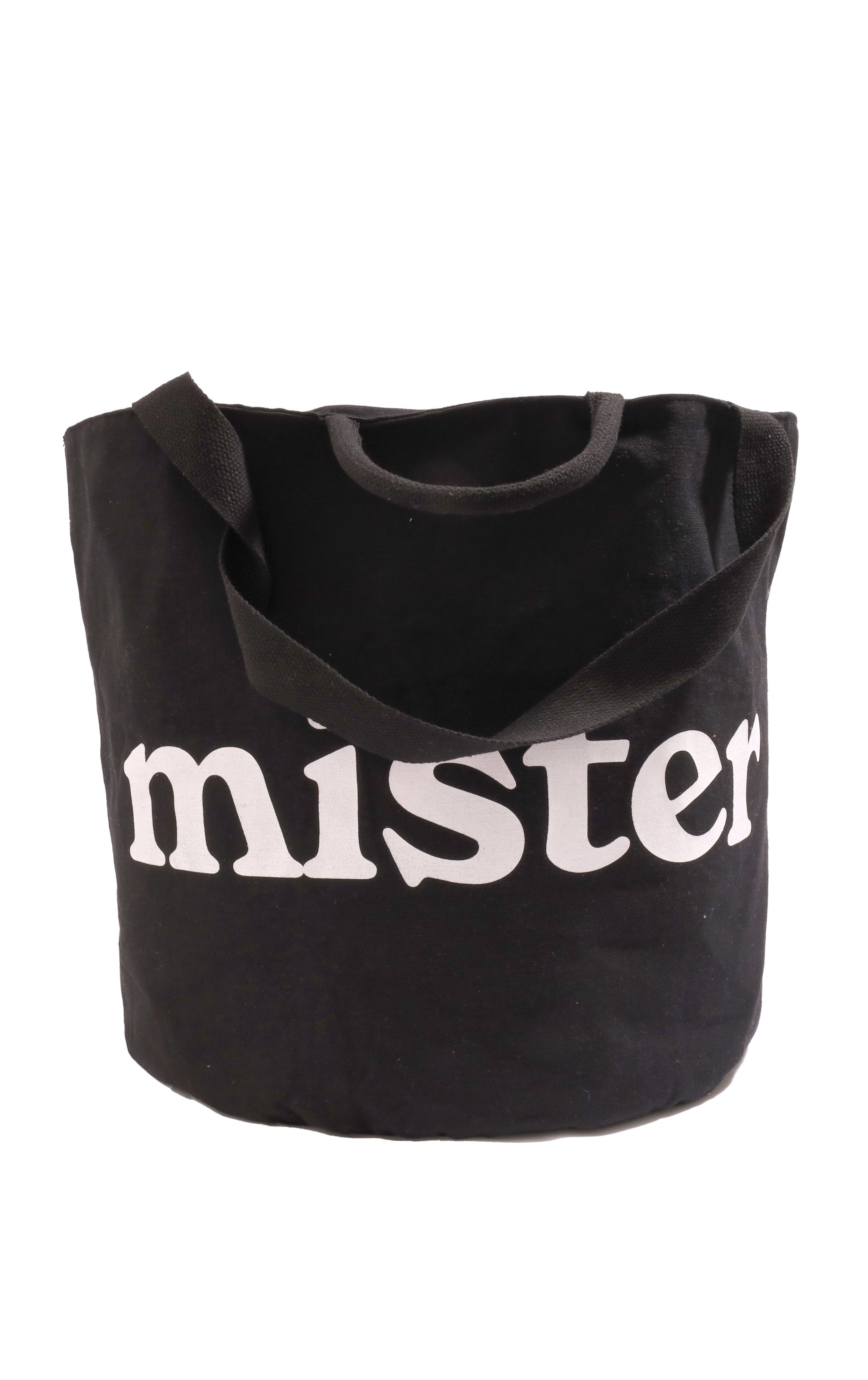 Large Round Tote / Grow Bag - Black-Mister Green-Mister Green