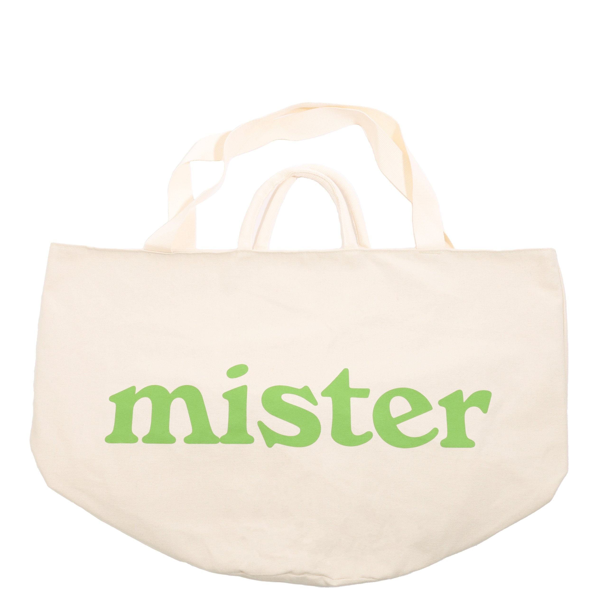 Large Round Tote / Grow Bag - Natural-Mister Green-Mister Green