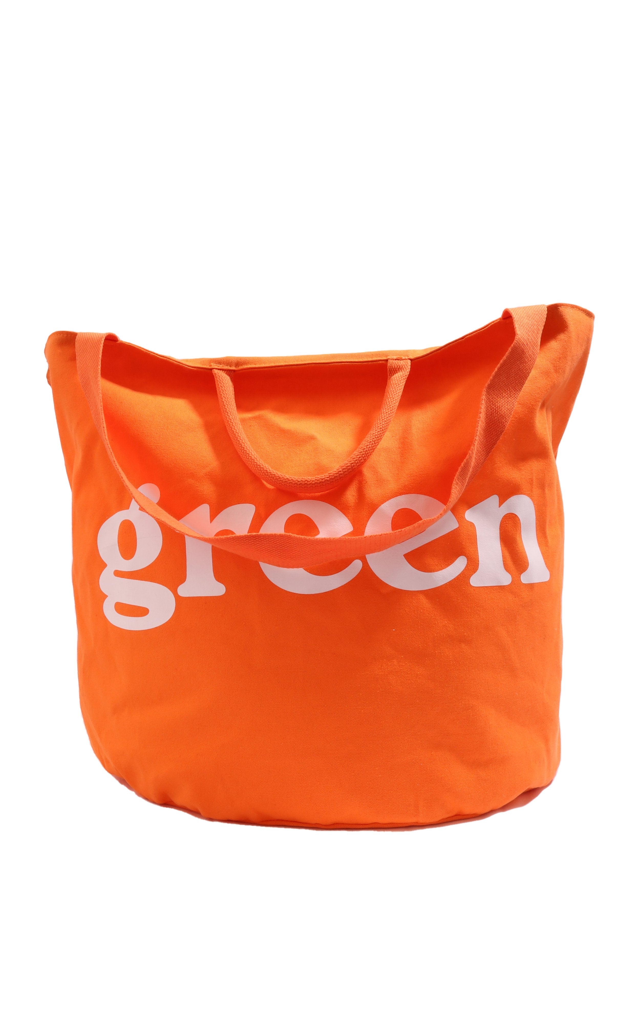 Large Round Tote / Grow Bag - Orange-Mister Green-Mister Green