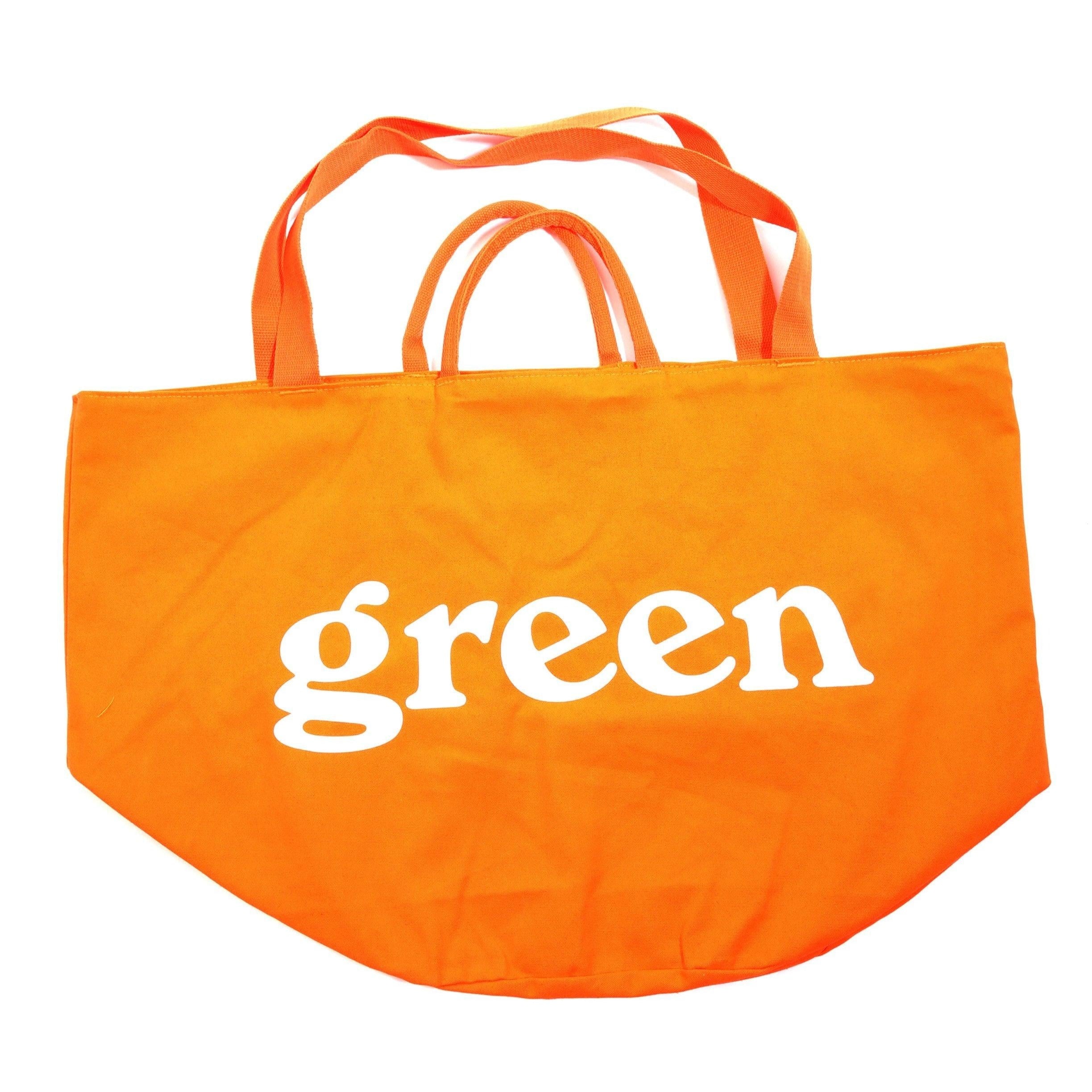Large Round Tote / Grow Bag - Orange-Mister Green-Mister Green