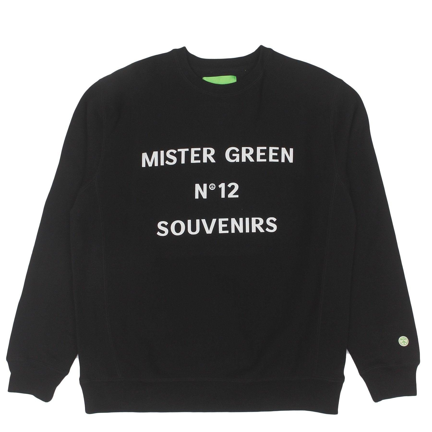 No. 12 Souvenirs Crewneck - Black-Mister Green-Mister Green