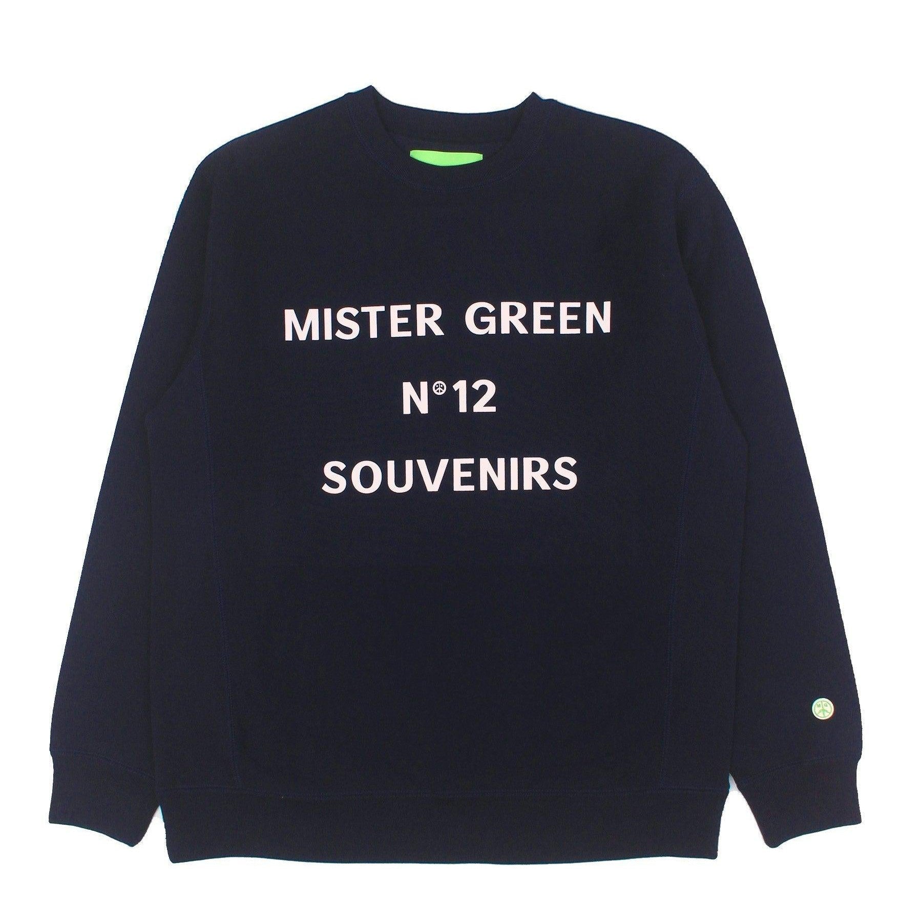 No. 12 Souvenirs Crewneck - Navy-Mister Green-Mister Green