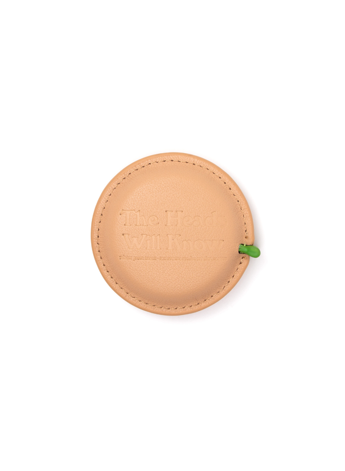 Retractable Leather Tape Measure - Natural-Mister Green-Mister Green
