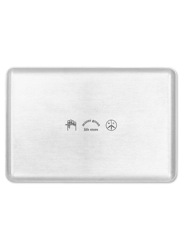 XL Logo Rolling Tray - Silver-Mister Green-Mister Green