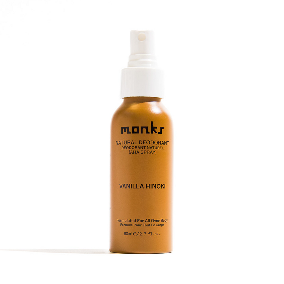 Monks - Vanilla Hinoki (Natural Deodorant Spray) - 2.7 fl oz
