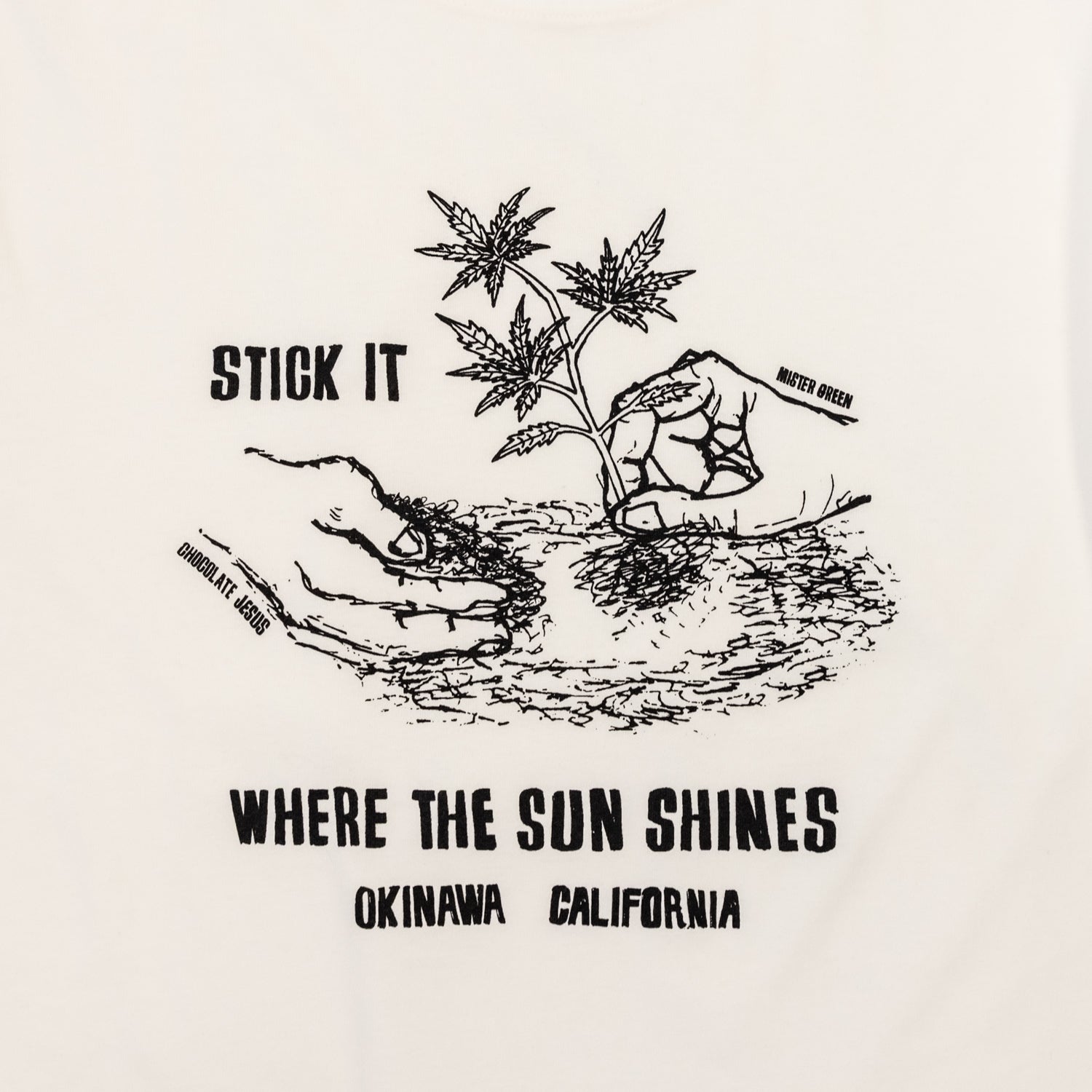 STICK IT Tee - Chocolate Jesus x Mister Green