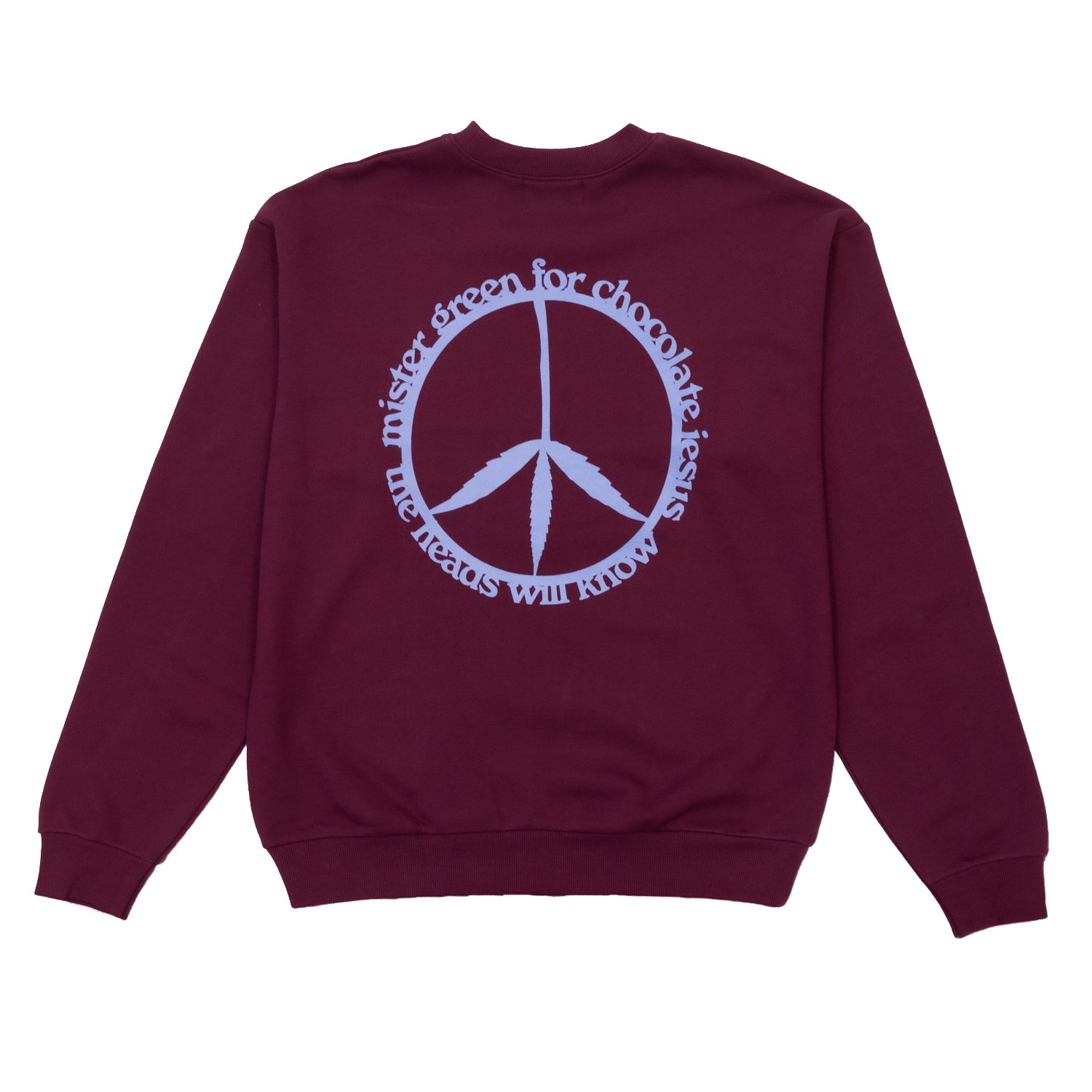 Heads Will Know Crewneck - Chocolate Jesus x Mister Green