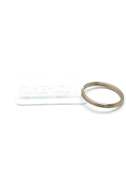 Mister Green™ Classic Key Tag: Engraved Acrylic Key Tag with Split