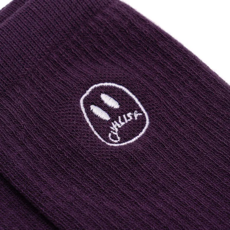 Mono Smiler Socks - Purple