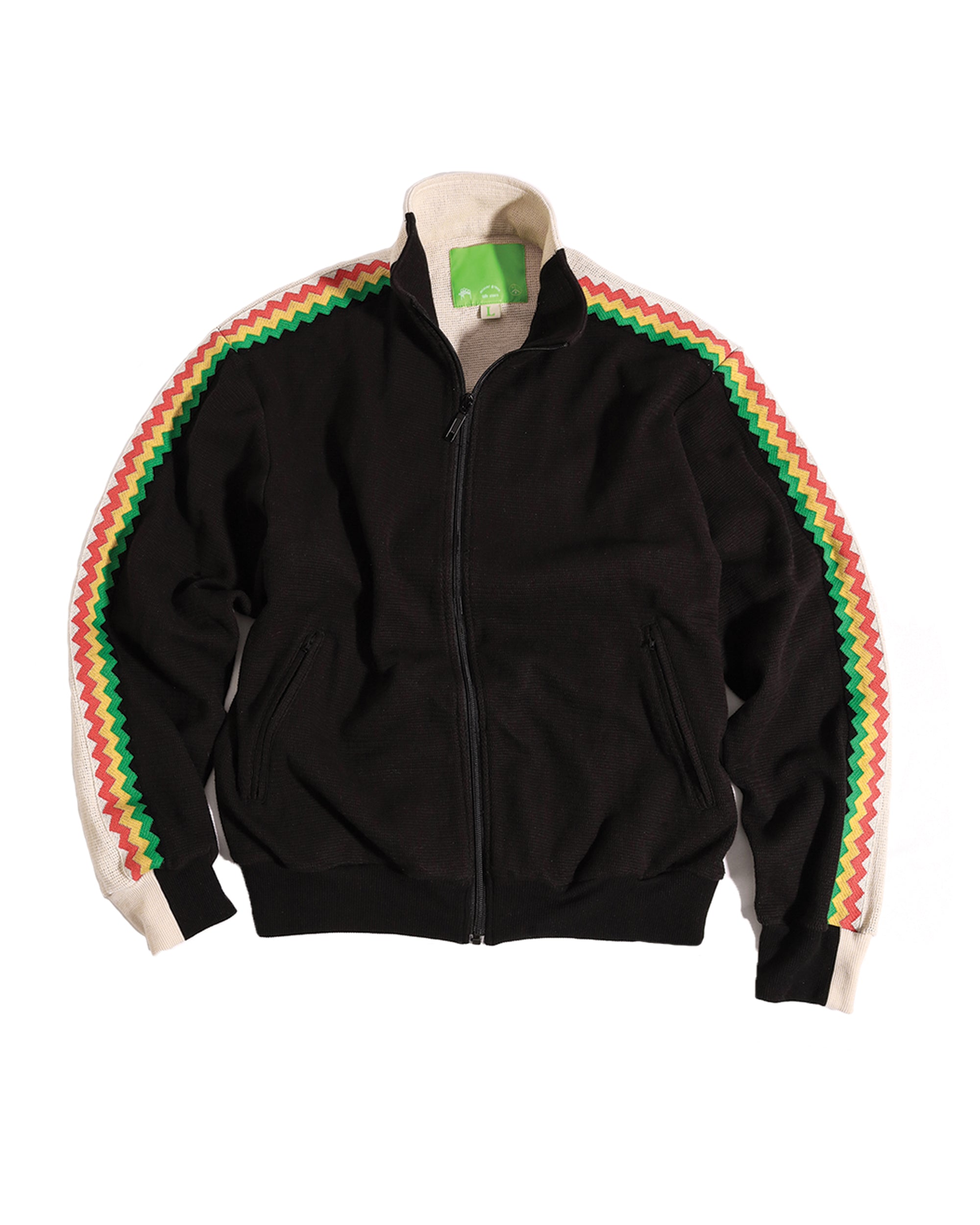 トップス kith women holter crochet track jacket Mister Green™ Crochet Tracksuit Jacket: Cotton Crochet Knit with