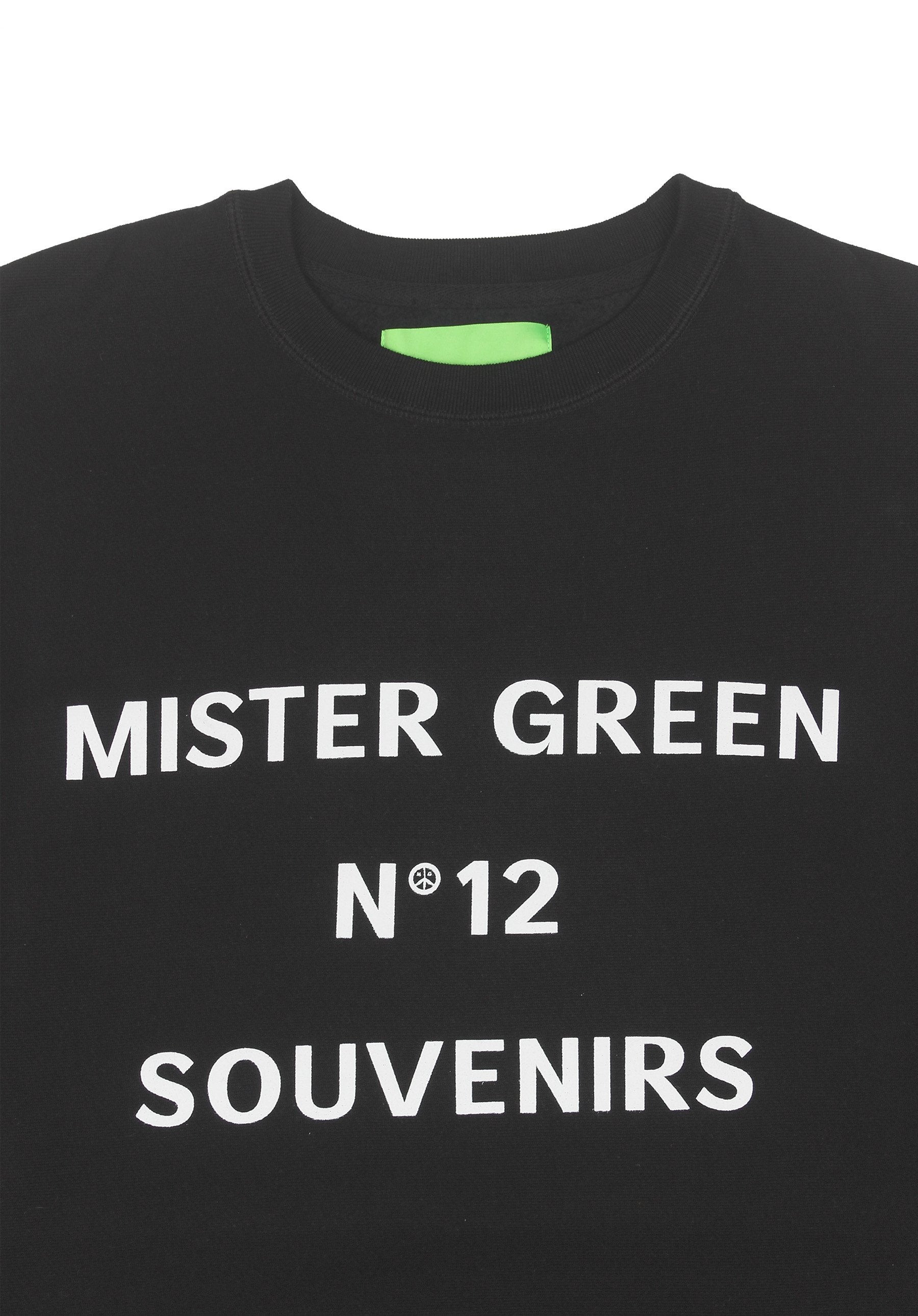 No. 12 Souvenirs Crewneck - Black-Mister Green-Mister Green