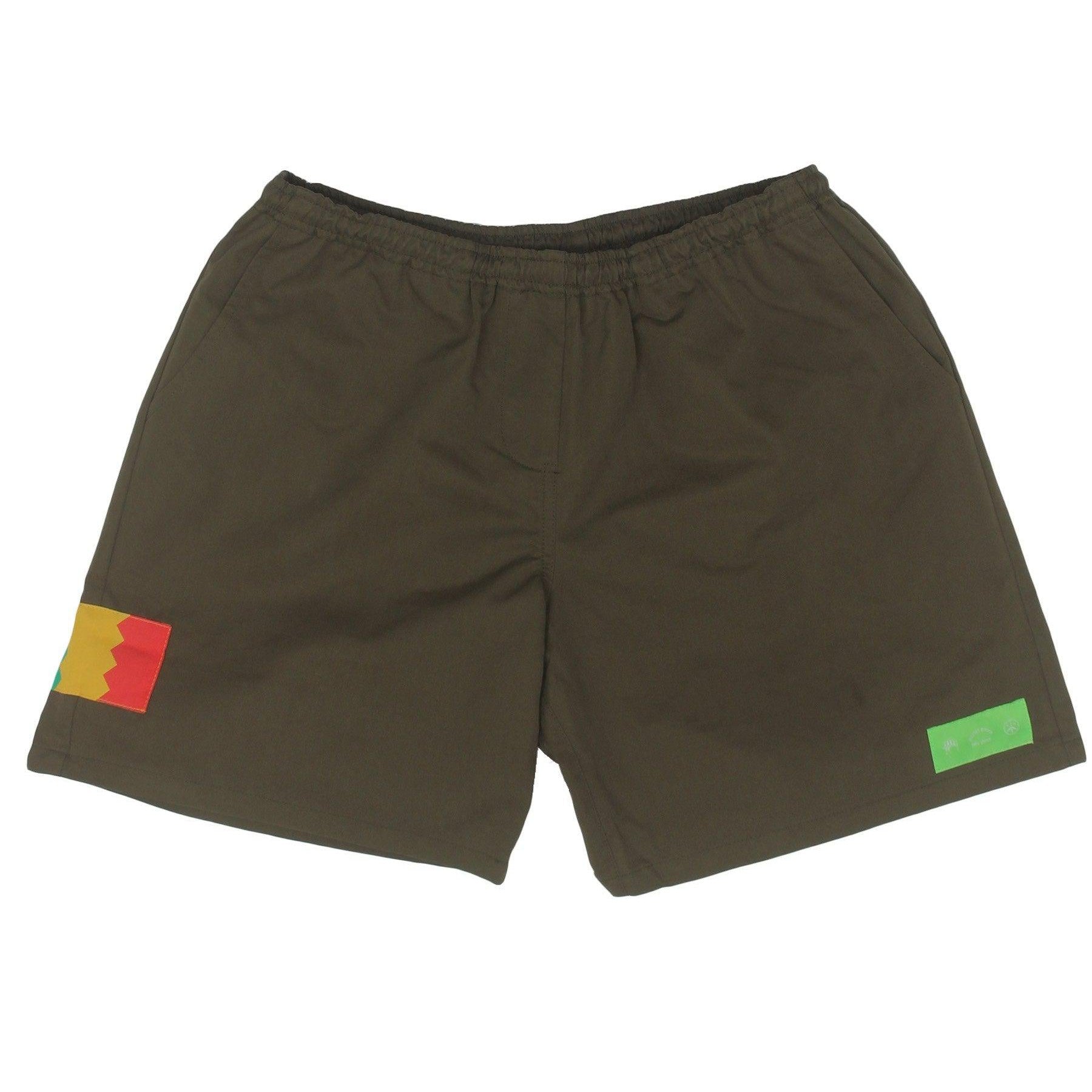 Patch Shorts - Olive-Mister Green-Mister Green