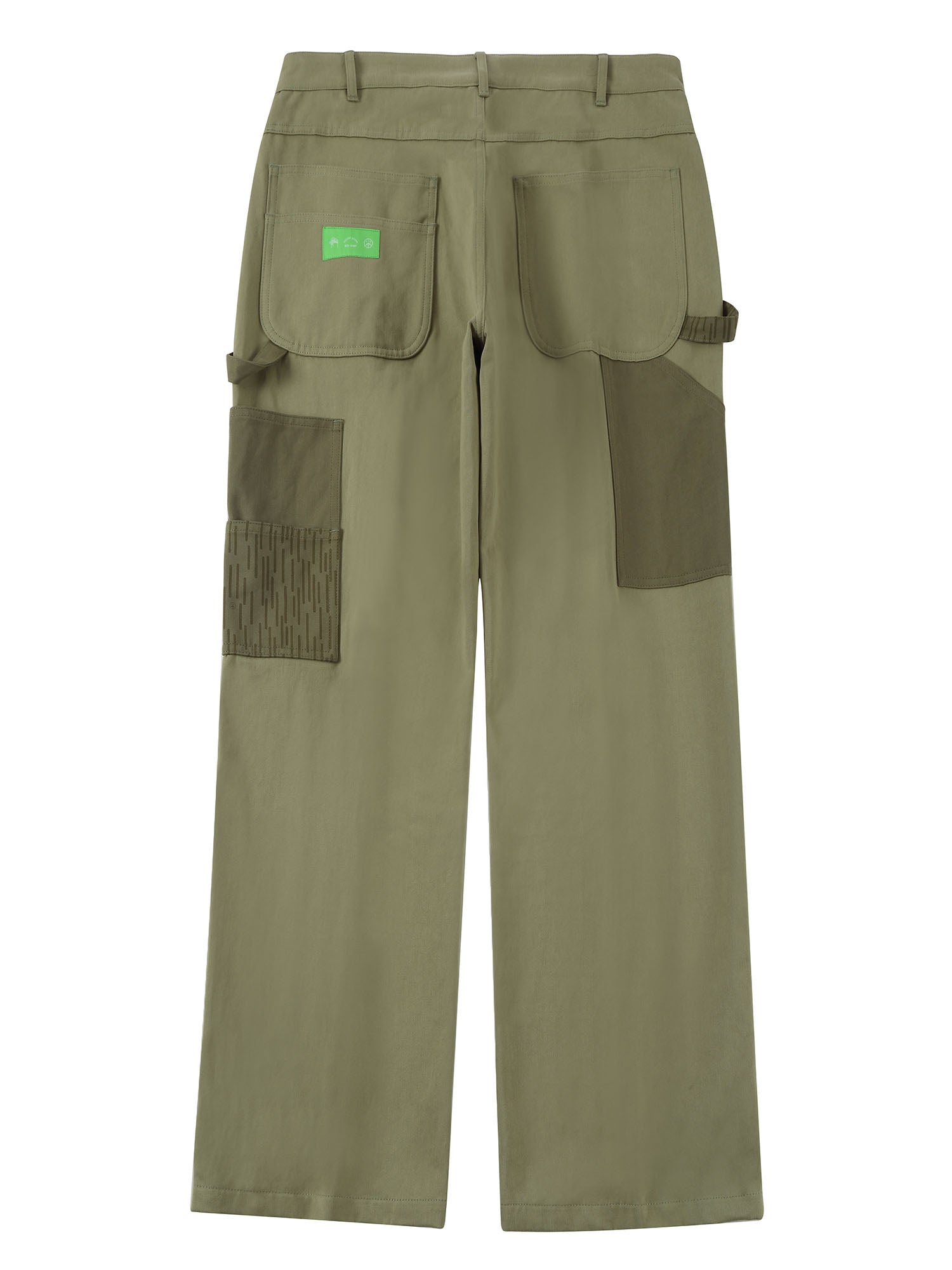 Patchwork Camo Utility Pant - Olive-Mister Green-Mister Green